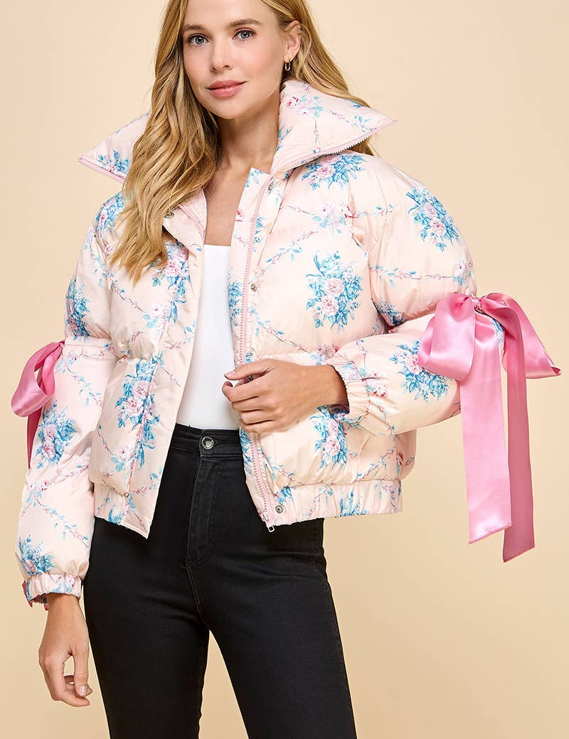Floral Puffer Jacket