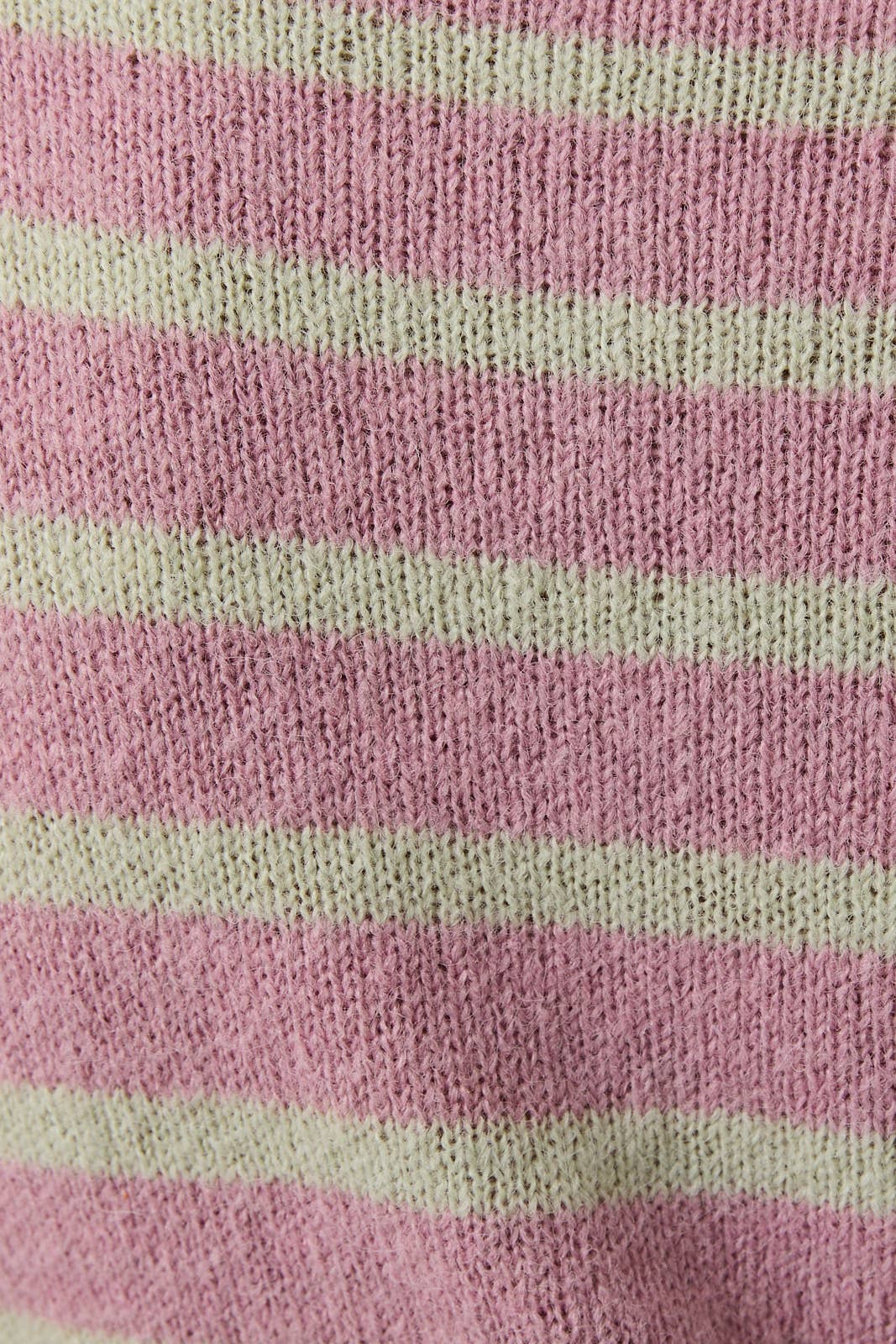 Pink Striped Sweater Top