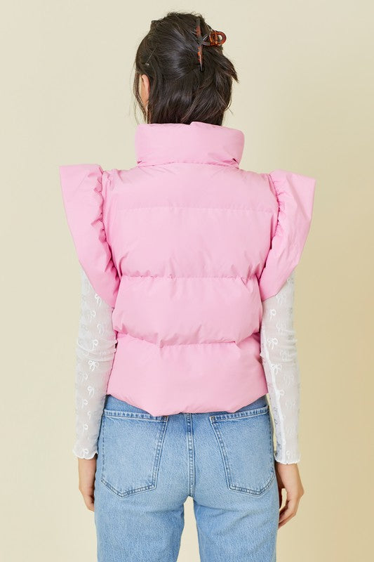 Pink Puffer Vest