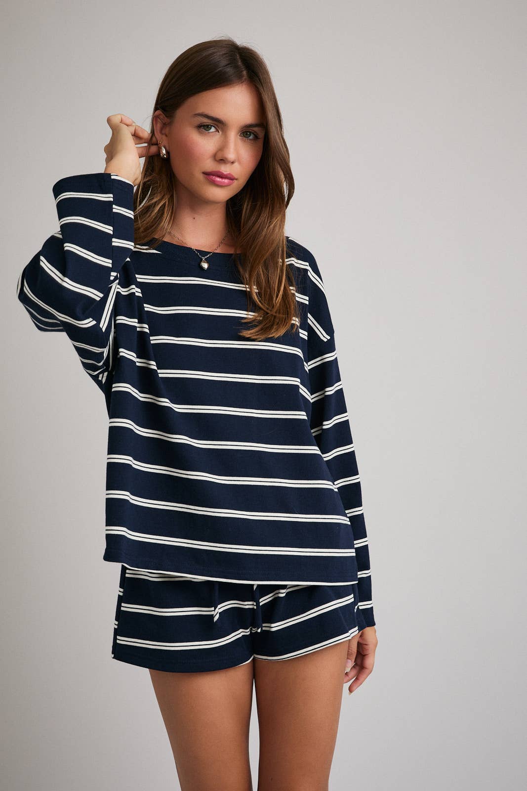 Navy Striped Longsleeve