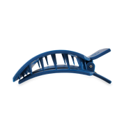 Flat Square Hair Clip | Large | Midnight Rain showing bendable teeth for a secure yet gentle hold