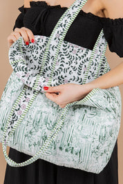 Cabana Quilted Tote Bag