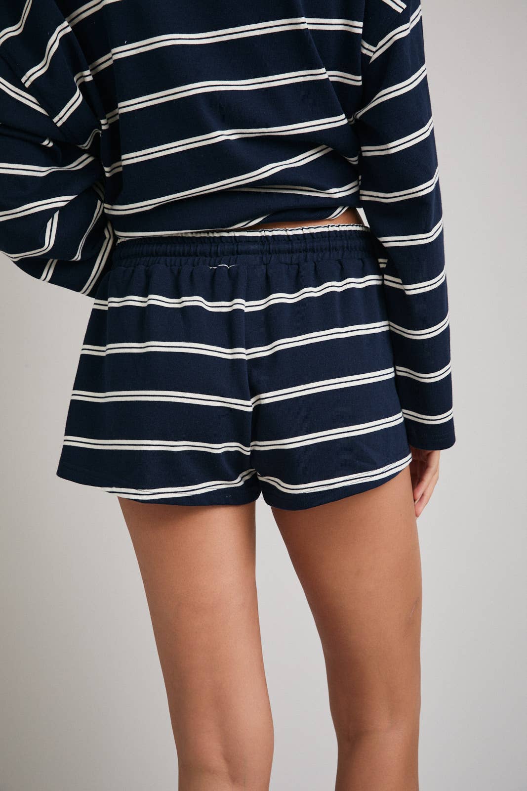 Navy Stripe Shorts