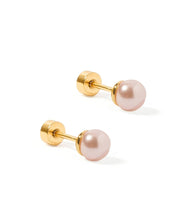 Screwback Stud Earrings Payton Pearl Pink