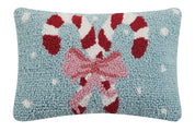 Holiday Candy Canes Hook Pillow