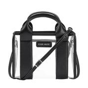 Black Stadium Tote With Strap