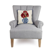 Chinoiserie Amaryllis Hook Pillow
