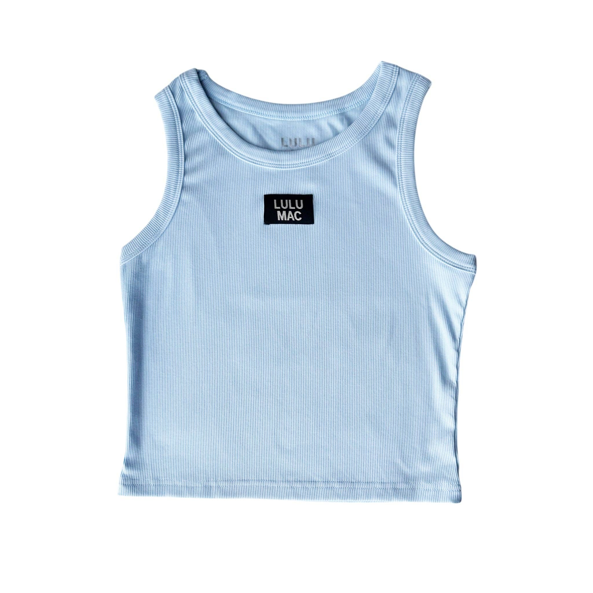 Light Blue Tank Lulu Mac — sleeveless