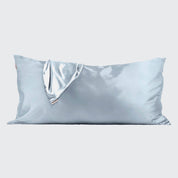 Blue Satin Pillowcase - King