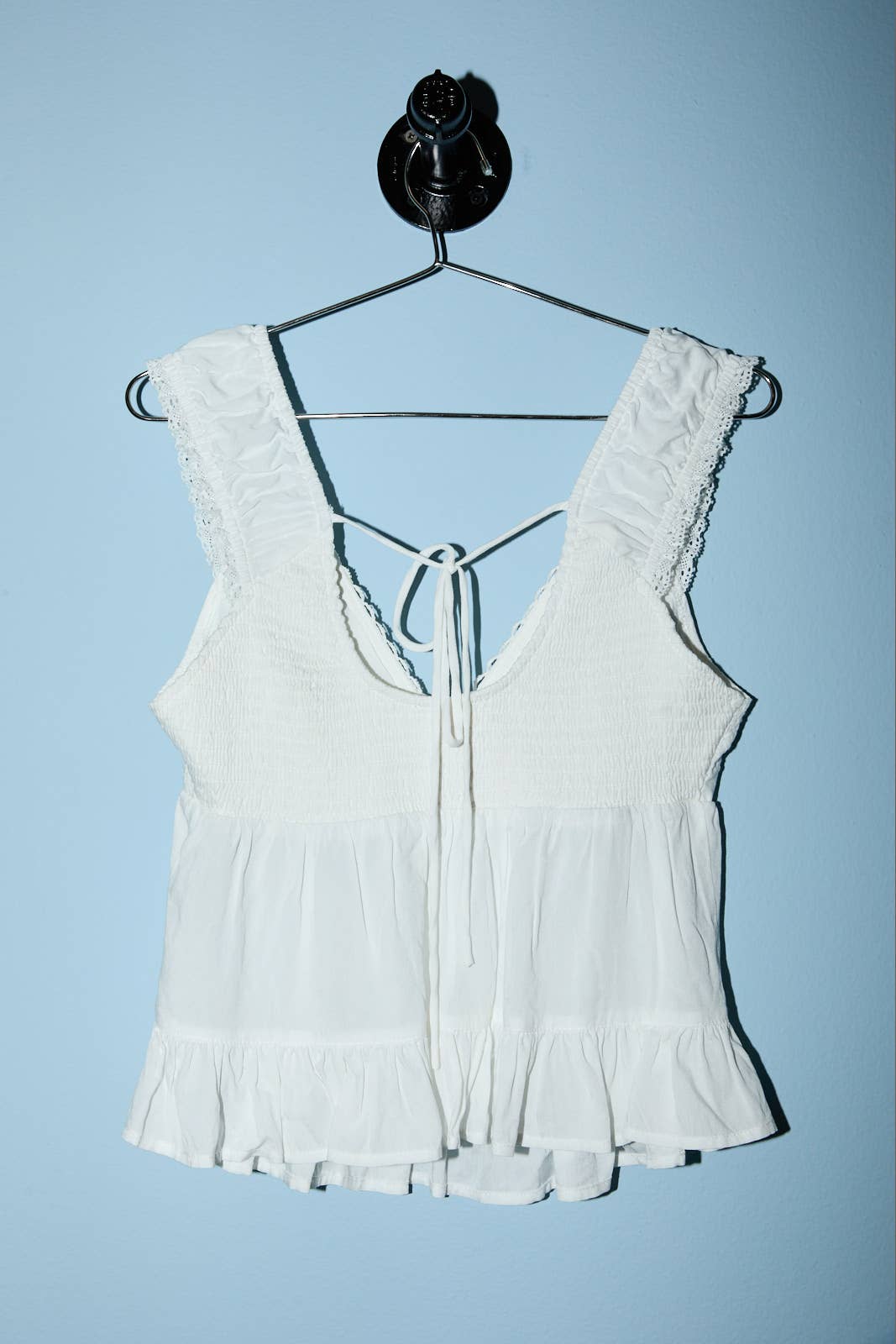 White Lace Trim Top