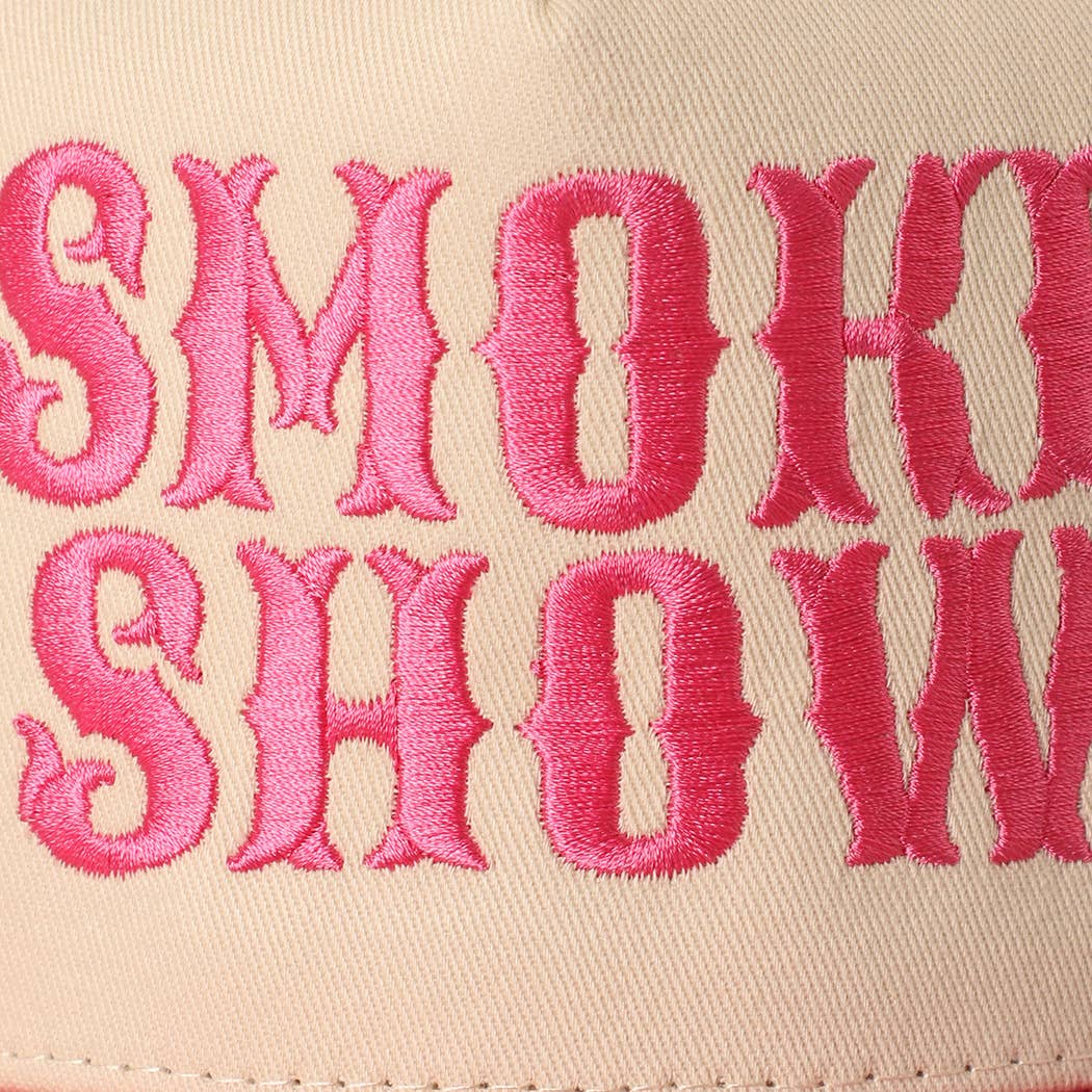 SMOKE SHOW Baseball Cap/ Hot Pink