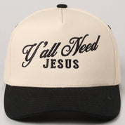 Y'all Need Jesus Trucker Hat/ Black