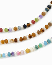 Marble Color Pearl Beaded Necklace