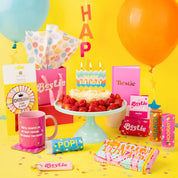 Birthday Brights Balloons With Star and Happy Birthday Tails - 5 Pack showing 5 count
