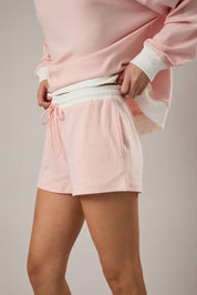 Light Pink Stripe Shorts