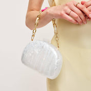 White Morgan Evening Bag