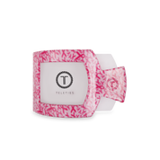 Flat Square Hair Clip | Medium | Wrapped in Ribbons showing squared shape