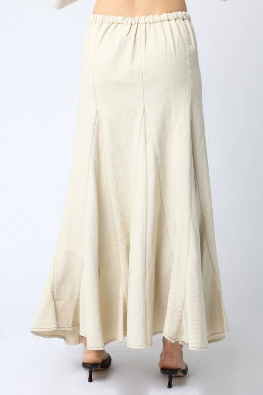 Beige Maxi Skirt