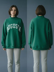 Green Augusta Mock Neck