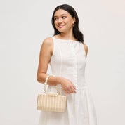 Cream Everly Evening Bag