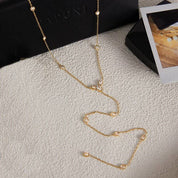 Gold Y Necklace