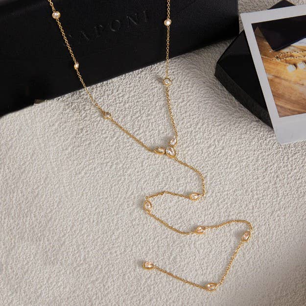 Gold Y Necklace