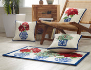 Cream Chinoiserie Tree Hook Pillow