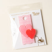 Pink & Heart Tumbler Lid Tag