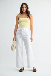White Denim Trouser