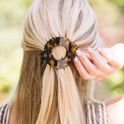 Flat Circle Hair Clip | Medium | Tortoise