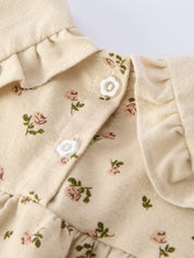 Apricot Floral Romper — view 5