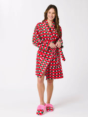 Pink Checkered Slippers