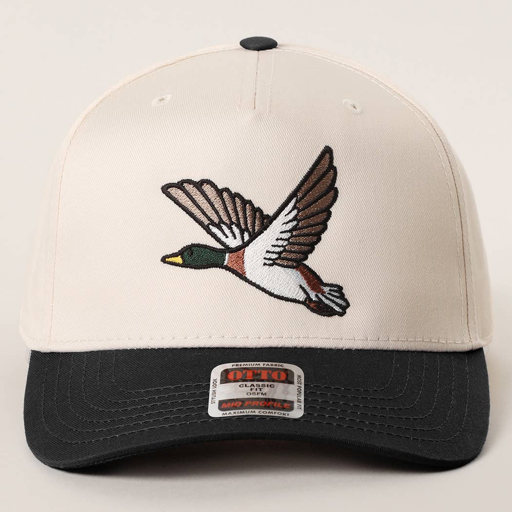 Flying Mallard Trucker Hat/ Black