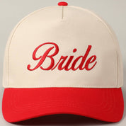 Bride Text Embroidery Two-Tone Trucker Hat