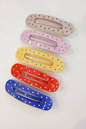 Polka Dot Oversized Lay Down Claw