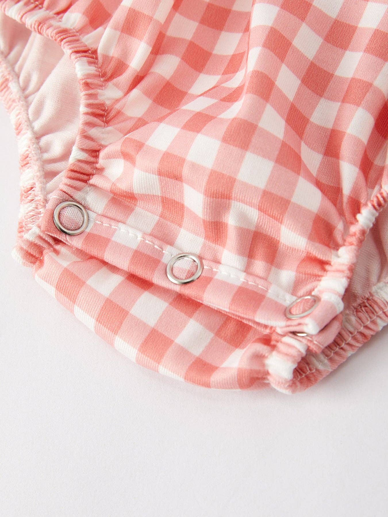 Girls Baseball Bow Smocking Embroidery Plaid