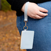 Blue Stripes ID Holder