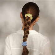 Pastel Ruched Satin Scrunchies