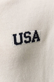 "USA" Half Zip Sweater