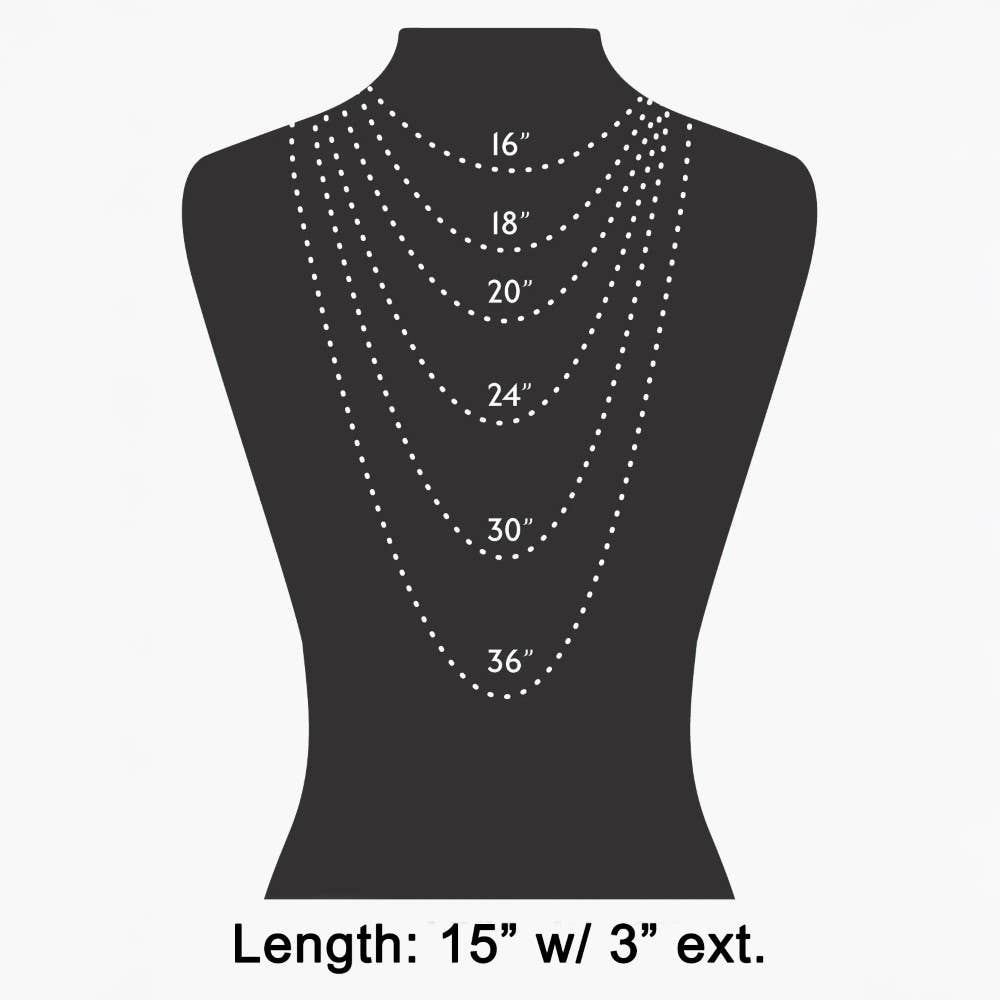 Floral Ceramic Station Beads Chain Necklace