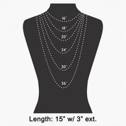 Floral Ceramic Station Beads Chain Necklace