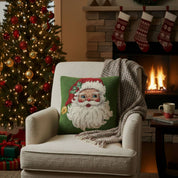 Green Red Hat Santa Hook Pillow