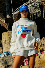 F CANCER Reversible Mockneck