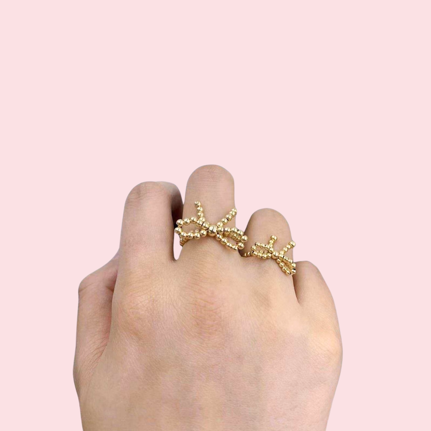 Gold Bow Rings