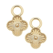 Gold Clover Huggie Charm — accessory for necklaces, bracelets, and earrings!