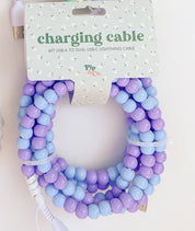 Cotton Candy Beaded Phone Charger