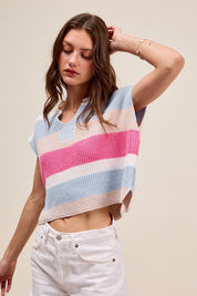 Multicolor Stripe Sweater Top