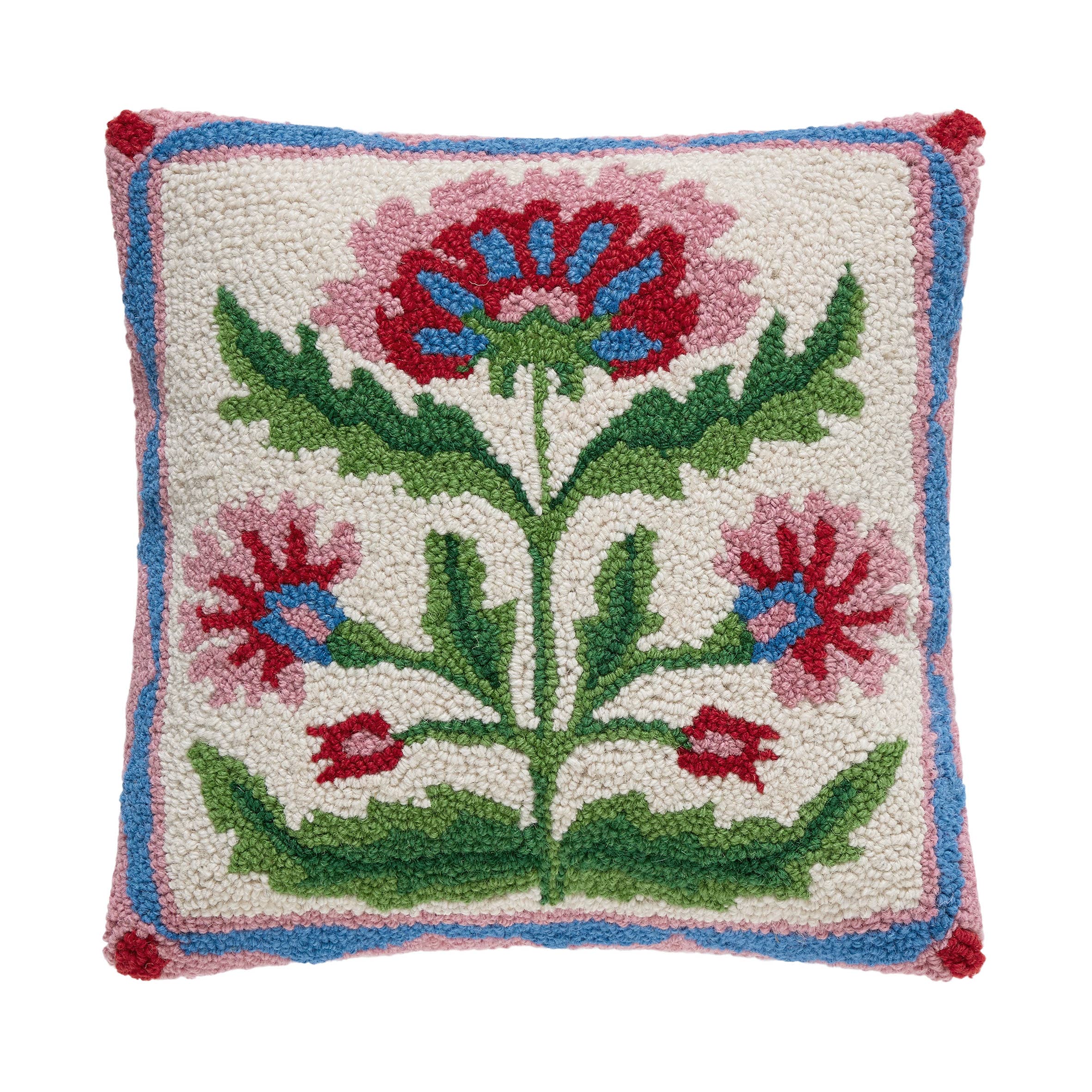 Mughal Floral Square Hook Pillow