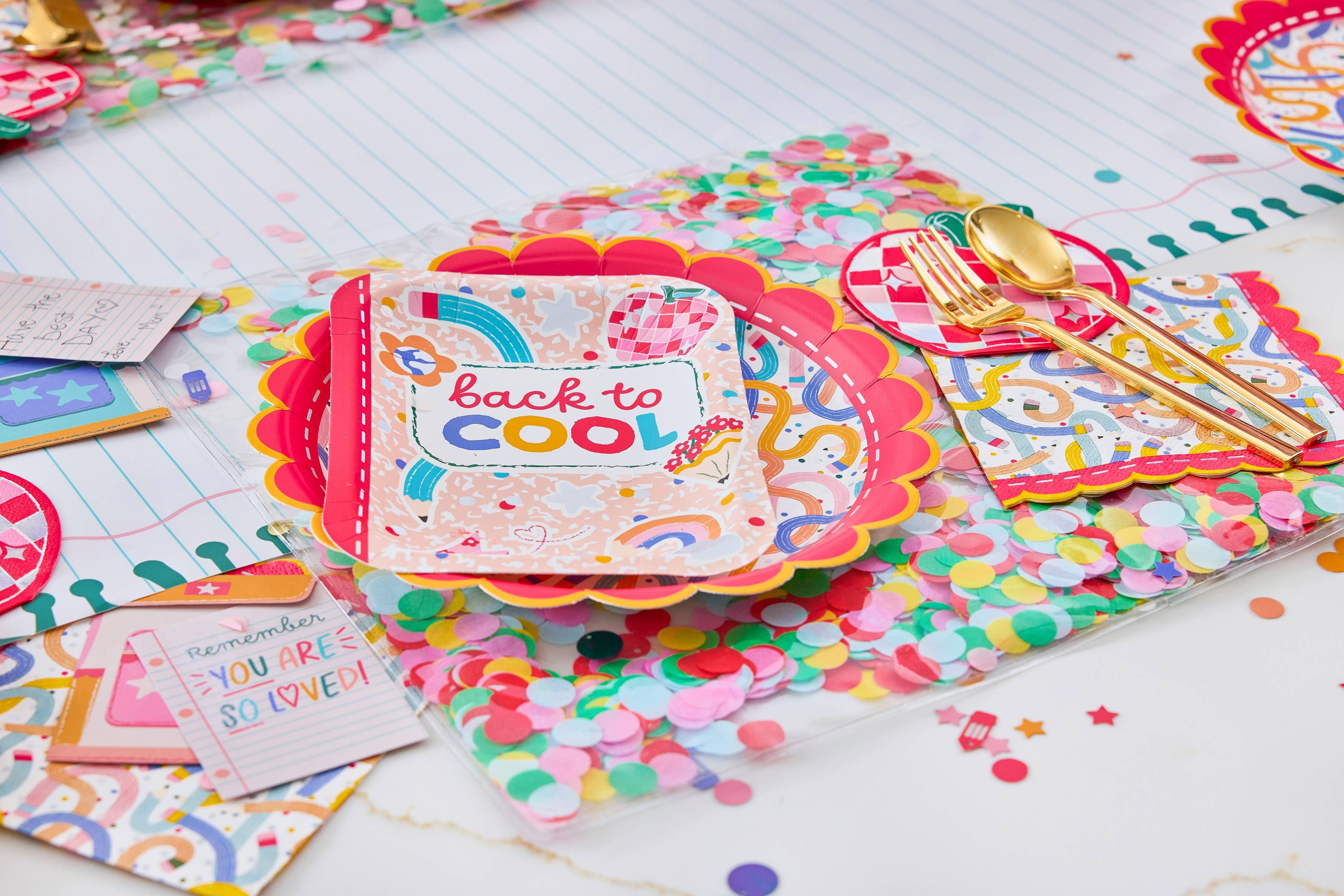 Confetti-filled Reusable Placemats (15" / 4 ct) — view 6