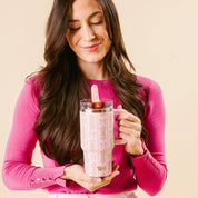 20 oz Lifestyle Flip Straw Tumbler-Oh So Fancy Pink